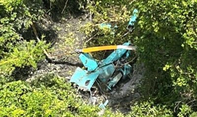 Queda de helicóptero deixa três mortos em Guaratiba, na Zona Oeste do Rio de janeiro