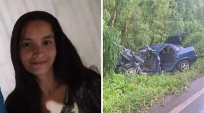 Acidente envolveu carro com seis ocupantes e um caminhão; PMRv confirma que nenhuma das crianças usava cadeirinha.