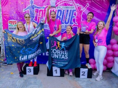 Corrida Pink & Blue agita Gonçalves Dias com participação da prefeita Suane Dias