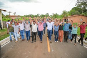 Prefeito Solimar Alves entrega creche, escola e pavimentação histórica em Matões do Norte