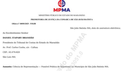 Nepotismo exposto: Ministério Público investiga prefeito de São João Batista por nomear parentes