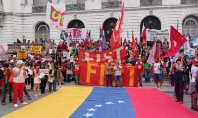 No Rio, Cinelândia tem protesto contra sequestro de Nicolás Maduro