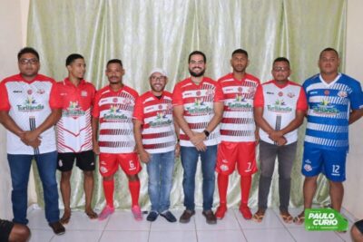 Temporada 2022 – Seleção turilandense recebe do prefeito Paulo Curió novo uniforme, equipe se prepara para a disputa do Copão da Baixada