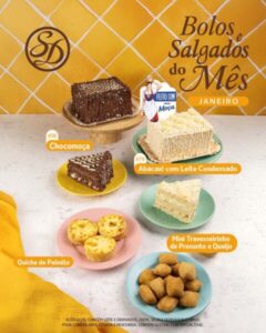 Abacaxi com leite condensado e chocomoça são os bolos do mês da Sodiê