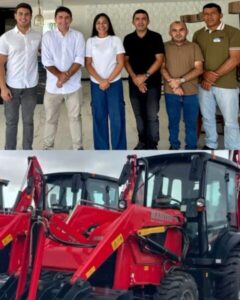 Adelbarto Santos e Prefeito Francisco do Posto garantem retroescavadeira em São Luís para fortalecer infraestrutura de São Francisco do Maranhão