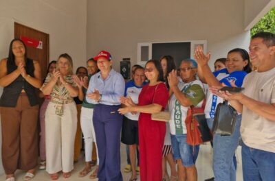 Prefeita Luciana Leocádio entrega nova instalação da UBS do Bairro Laranjeiras em Buriti Bravo