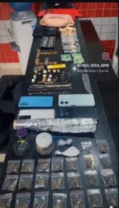 Balsas: polícia militar prende 3 traficantes, e apreende joias, dinheiro falso, drogas e aparelhos celulares