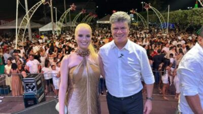 Deoclides Macedo celebra os 106 anos de Porto Franco e a chegada de 2026 ao lado da filha Maria Clara Macedo e lideranças políticas