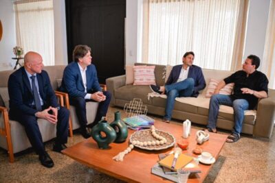 Felipe Camarão recebe visita do ministro das Comunicações Frederico de Siqueira