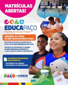 Prefeitura abre inscrições para programa EducaPaço
