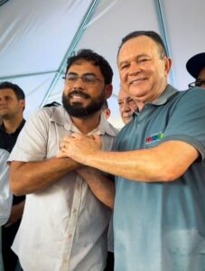 Ao lado de Carlos Brandão e de Orleans, Dudu Diniz participa da entrega da Estrada de Santana em São José de Ribamar