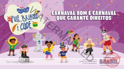 Campanha “Pule, Brinque e Cuide” mobiliza sociedade para a proteção de crianças e adolescentes no Carnaval 2026