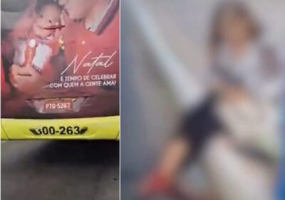 Passageira tem pé atingido por pneu de ônibus ao descer na Beira-Mar, em São Luís