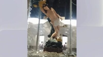 Imagem de São Sebastião é alvo de vandalismo em Caxias