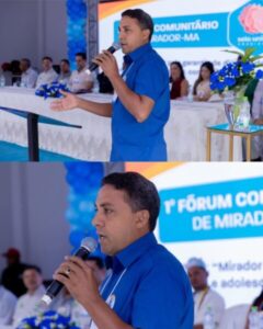 A Secretaria Municipal de Saúde no 1º Fórum Comunitário de Mirador