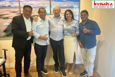 Ex-prefeito Afonso Celso e Irenalva Sousa participam de reunião na sede do MDB em São Luís