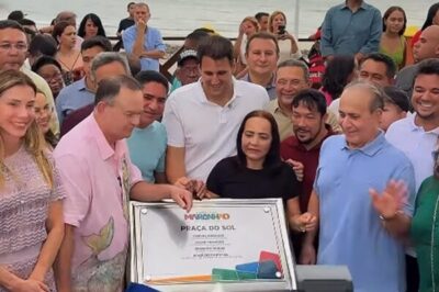 Governador Brandão entrega Nova Praça do Sol na praia da Ponta d’Areia