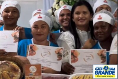 Prefeitura de Cachoeira Grande, em parceria com a SEDES realiza curso de Padaria Artesanal