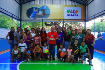 65 anos de Paço: Fred Campos entrega quadra poliesportiva na Pindoba