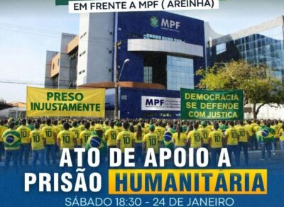 Bolsonaristas farão manifestação em São Luís em apoio à prisão domiciliar de Jair Bolsonaro