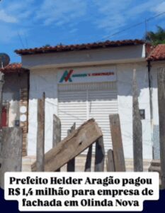 Pagamentos com recursos federais levantam suspeitas na gestão de Helder Aragão em Anajatuba