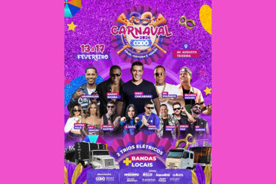 Chicabana e Ricardo Chaves serão atrações no Carnaval de Codó