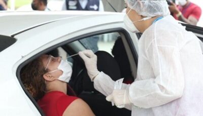 Drive-thru de testagem para Covid-19 será reaberto nesta segunda-feira (4) no Calhau, em São Luís