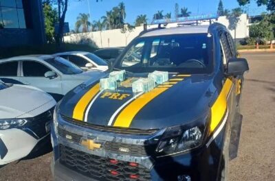 Homem com histórico de estelionato é flagrado pela PF com R$ 400 mil dentro de caminhonete na BR-020