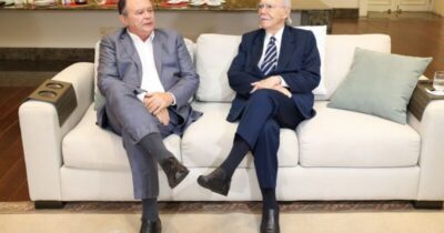 Brandão e Sarney se reúnem no Palácio dos Leões