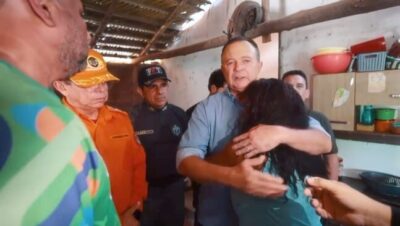 Brandão visita família de Allan e Ágatha, acompanha buscas e anuncia apoio do Exército em Bacabal