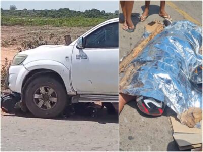 Motociclista morre após colisão com caminhonete na MA-203, sentido Araçagi