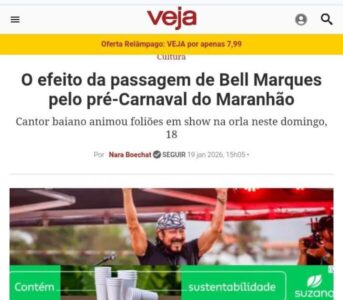 DEU NA VEJA: O efeito da passagem de Bell Marques pelo pré-Carnaval do Maranhão