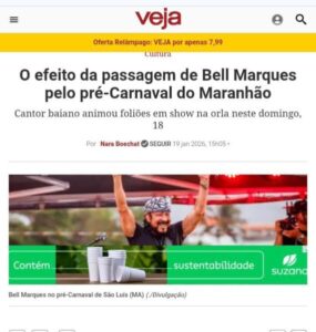 DEU NA VEJA: O efeito da passagem de Bell Marques pelo pré-Carnaval do Maranhão