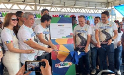 Governador Carlos Brandão e deputados desembarcaram em Cajapió para inaugurar várias obras com o prefeito  Rômulo