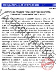 DE NOVO: Prefeitura de Codó faz novo aditivo milionário para distribuidora de gasolina de Ribeirão Preto acusada de lavagem de dinheiro e chega a quase R$ 25 milhões