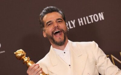 Wagner Moura vence prêmio de melhor ator em filme de drama no Globo de Ouro