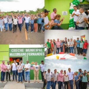 Juscelino Filho entrega creche, escola e asfalto em Matões do Norte