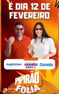 2ª edição do Bloco Pirão Folia acontece dia 12 de fevereiro em Presidente Dutra com show de Rey Vaqueiro