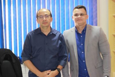 Braz Amaral é recebido pelo promotor de Justiça Dr. Hagamenon Azevedo para tratar sobre andamento do concurso público em Santa Helena