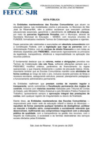 Escolas Comunitárias de Ribamar garantem legalidade de parcerias com a prefeitura