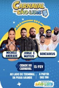 Braide anuncia Jorge e Mateus para abrir o Carnaval 2026