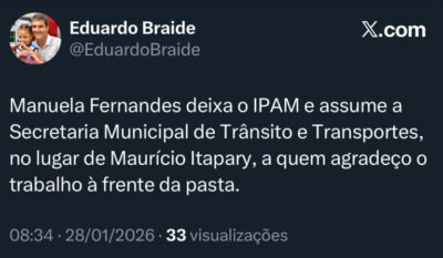 Eduardo Braide demite Mauricio Itapary e promove nova mudança na SMTT