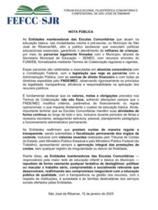Escolas Comunitárias de Ribamar garantem legalidade de parcerias com a prefeitura