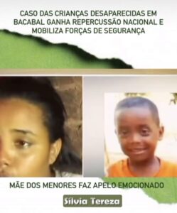 Caso das crianças desaparecidas em Bacabal ganha repercussão nacional e mobiliza forças de segurança