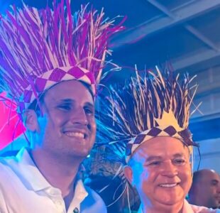 Orleans Brandão, com o governador Carlos Brandão, entrega a nova Praça do Sol e reforça lazer, segurança e valorização da orla.