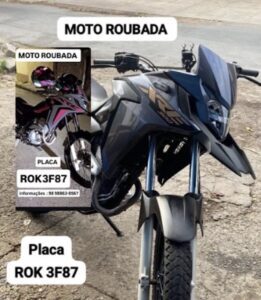 Morador da Vila Vitória tem moto roubada no bairro da Santa Clara
