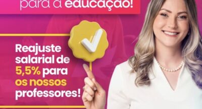 Prefeita Danielly Trabulsi garante reajuste de 5,5% para professores em São Roberto