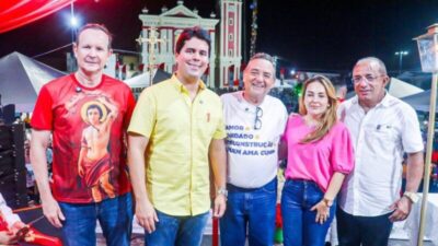 Com a presença do ministro André Fufuca e do deputado Marcio Honaiser, Amin Quemel participa do Festejo de São Sebastião em Carutapera