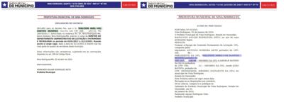 Vereador de Nina Rodrigues-MA é nomeado com um CPF e exonerado com documento em nome de uma mulher