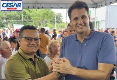 Prefeito César Castro, acompanha secretário Orleans Brandão na cidade de Morros